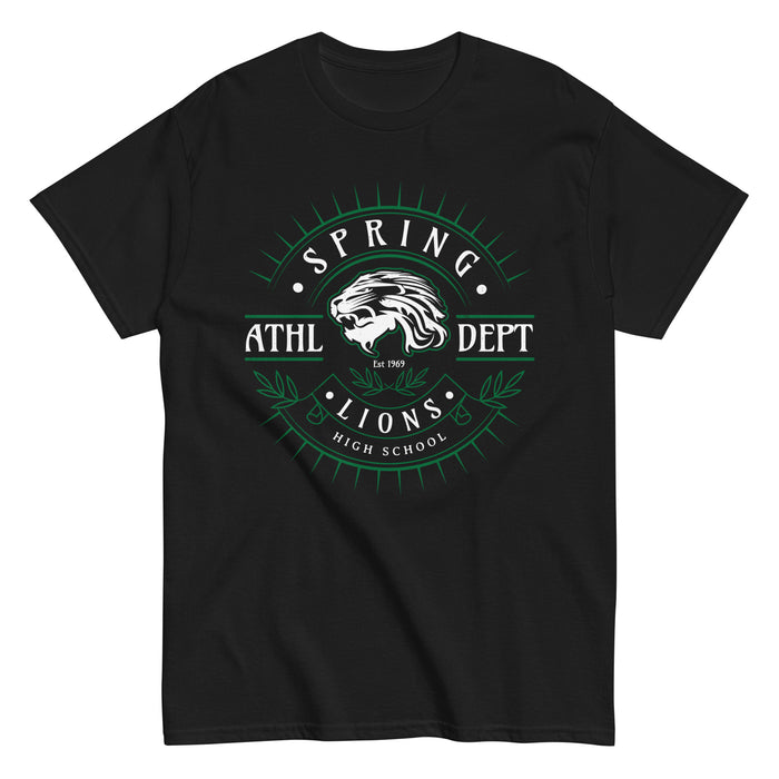 Spring High School Lions Black Classic Unisex T-shirt 201