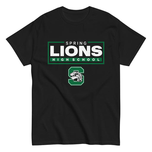 Spring High School Lions Black Classic Unisex T-shirt 049