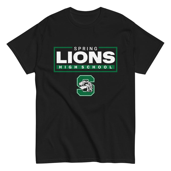Spring High School Lions Black Classic Unisex T-shirt 049