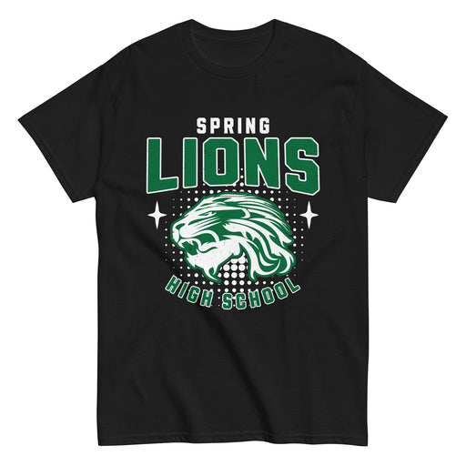 Spring High School Lions Black Classic Unisex T-shirt 204