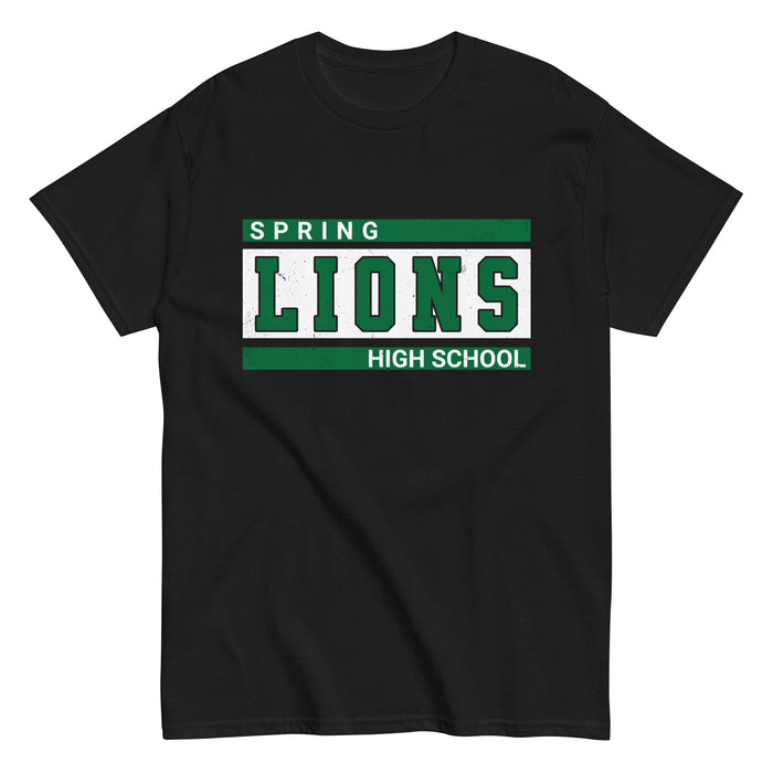 Spring High School Lions Black Classic Unisex T-shirt 098