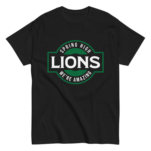 Spring High School Lions Black Classic Unisex T-shirt 011