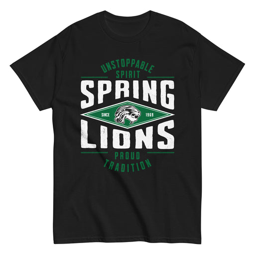 Spring High School Lions Black Classic Unisex T-shirt 210