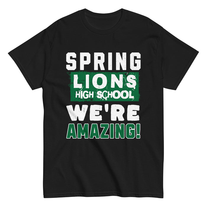 Spring High School Lions Black Classic Unisex T-shirt 231