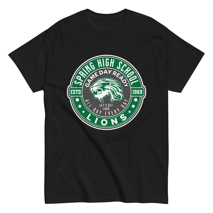 Spring High School Lions Black Classic Unisex T-shirt 224