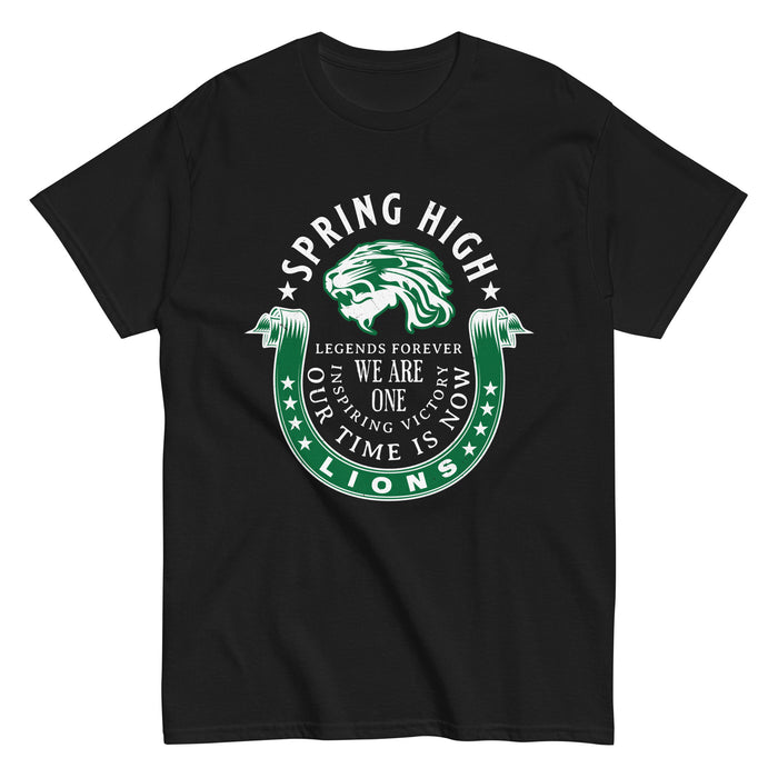 Spring High School Lions Black Classic Unisex T-shirt 229