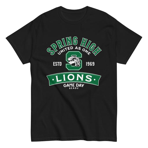 Spring High School Lions Black Classic Unisex T-shirt 221