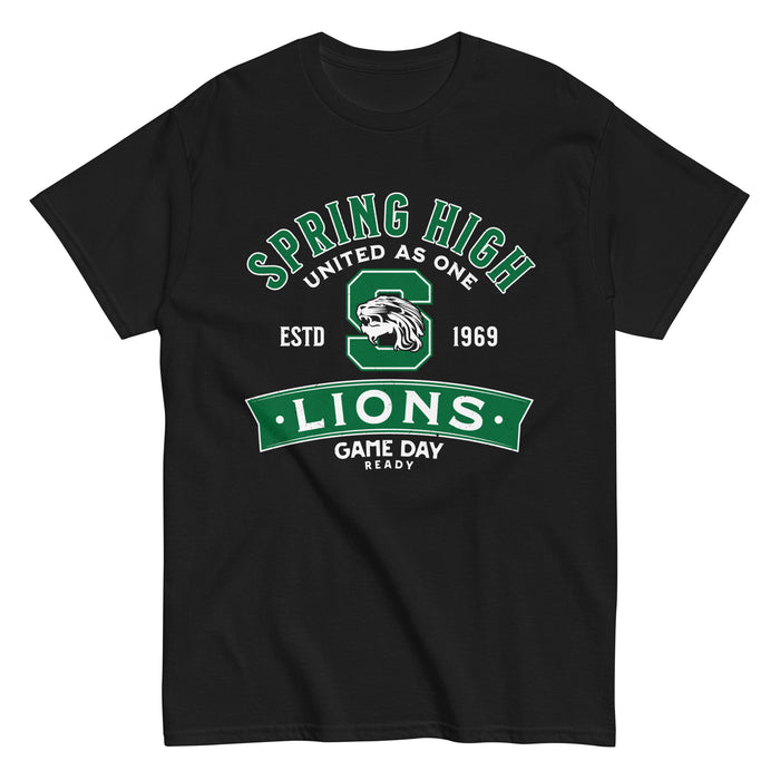Spring High School Lions Black Classic Unisex T-shirt 221