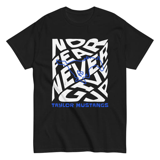 Taylor High School Mustangs Black Classic Unisex T-shirt 236