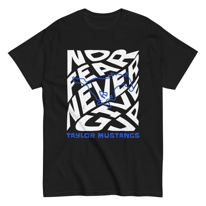 Taylor High School Mustangs Black Classic Unisex T-shirt 236