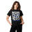 Woman wearing Taylor High School Mustangs Black Classic Unisex T-shirt 236