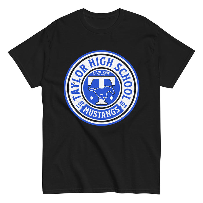Taylor High School Mustangs Black Classic Unisex T-shirt 220