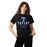 Woman wearing Taylor High School Mustangs Black Classic Unisex T-shirt 217
