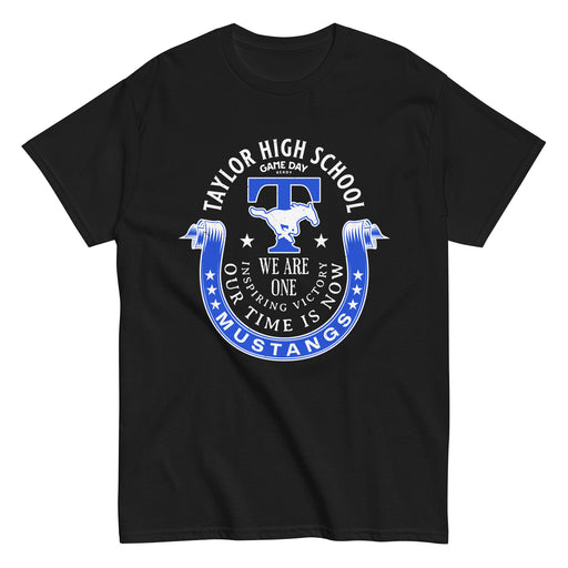 Taylor High School Mustangs Black Classic Unisex T-shirt 229