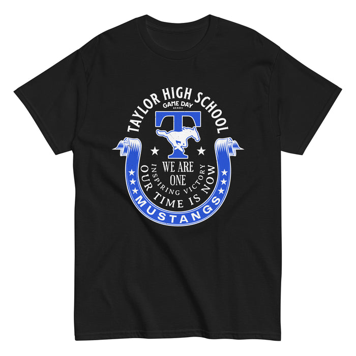 Taylor High School Mustangs Black Classic Unisex T-shirt 229