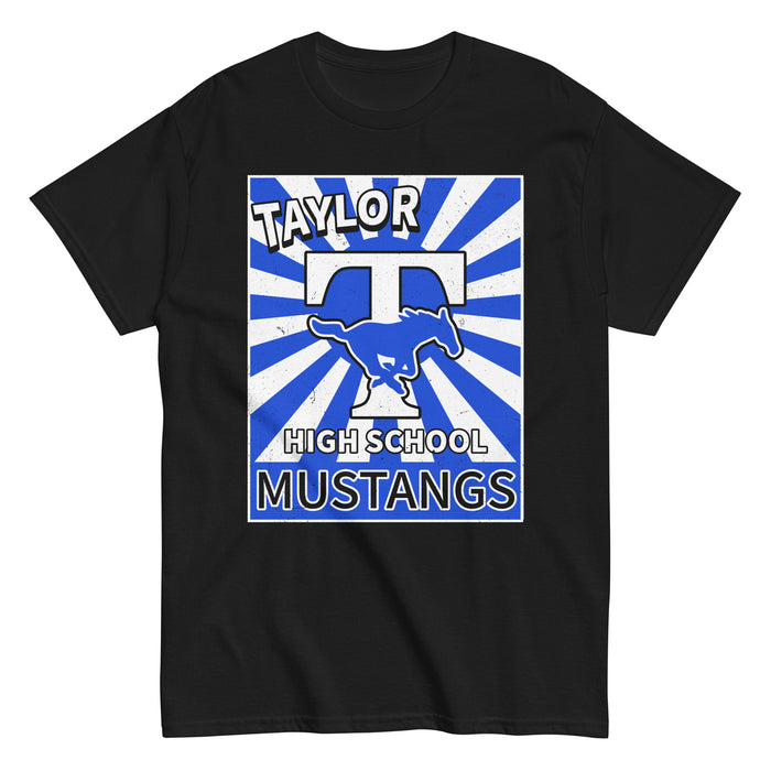 Taylor High School Mustangs Black Classic Unisex T-shirt 226