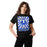 Woman wearing Taylor High School Mustangs Black Classic Unisex T-shirt 226