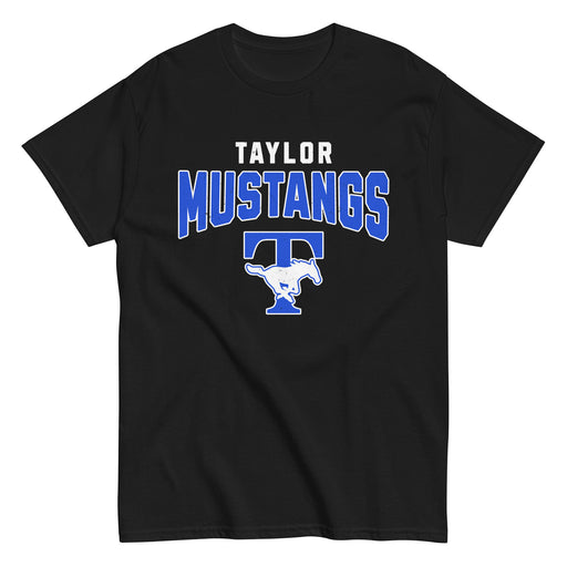 Taylor High School Mustangs Black Classic Unisex T-shirt 234