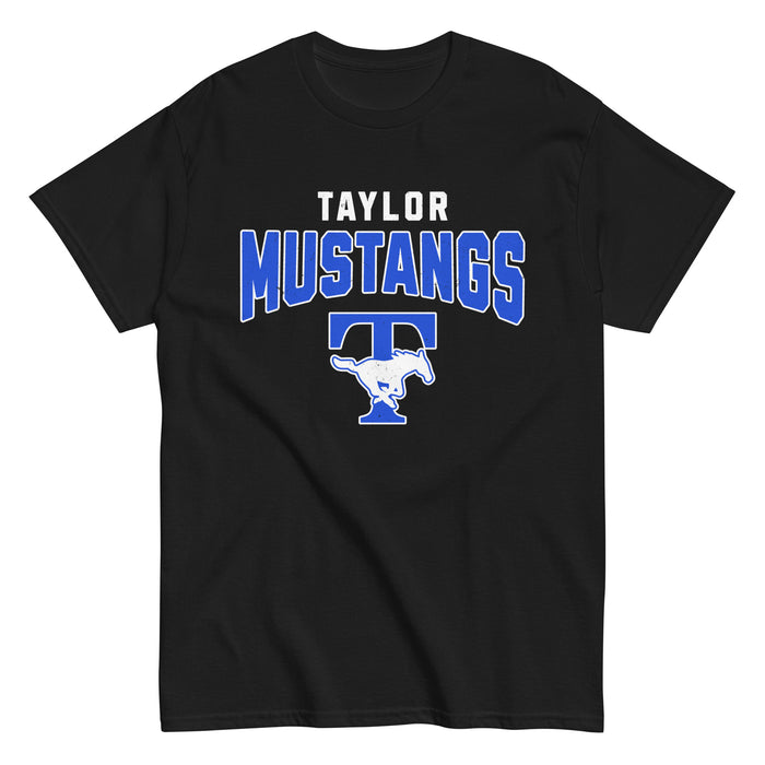 Taylor High School Mustangs Black Classic Unisex T-shirt 234