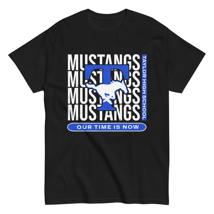 Taylor High School Mustangs Black Classic Unisex T-shirt 235