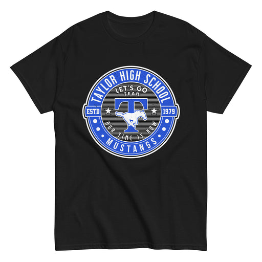 Taylor High School Mustangs Black Classic Unisex T-shirt 224
