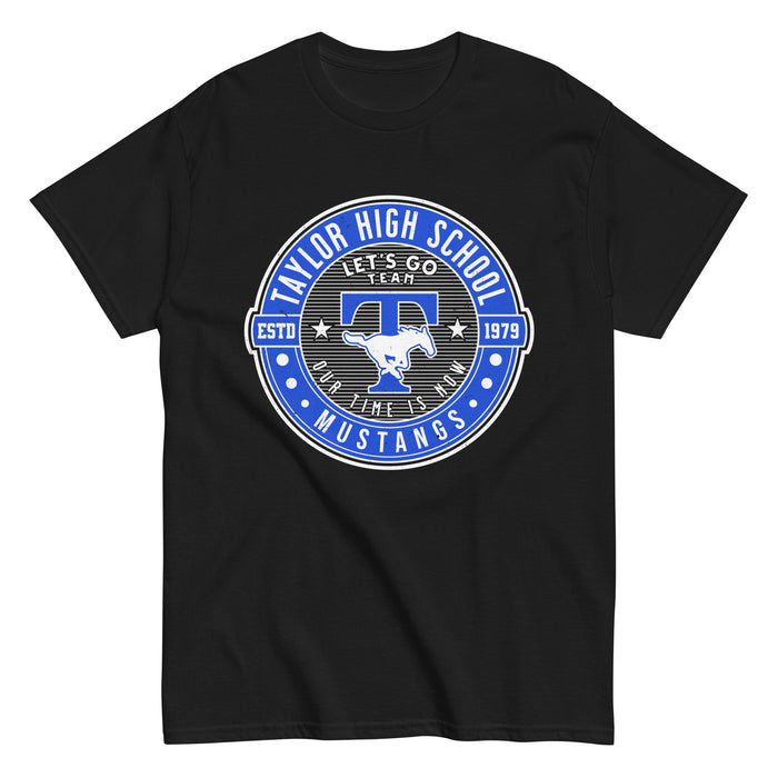 Taylor High School Mustangs Black Classic Unisex T-shirt 224