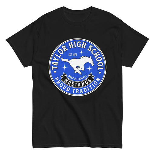 Taylor High School Mustangs Black Classic Unisex T-shirt 215
