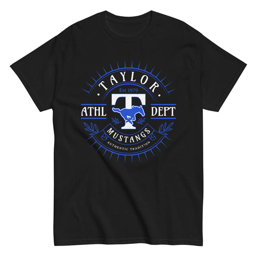 Taylor High School Mustangs Black Classic Unisex T-shirt 201