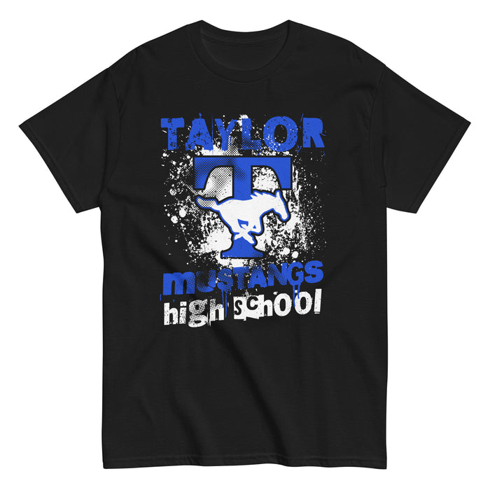 Taylor High School Mustangs Black Classic Unisex T-shirt 205