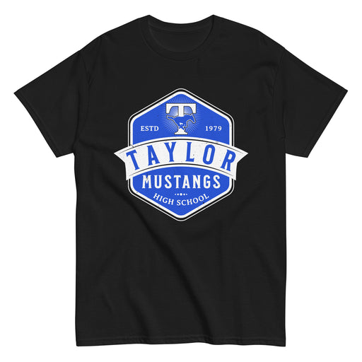 Taylor High School Mustangs Black Classic Unisex T-shirt 209