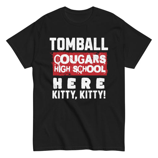 Tomball High School Cougars Classic Unisex Black T-shirt 231