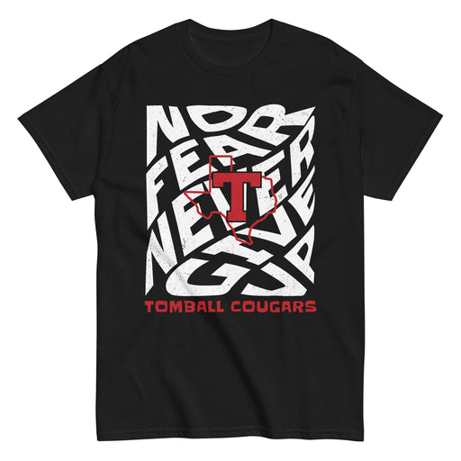Tomball High School Cougars Classic Unisex Black T-shirt 236