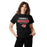 Woman wearing Tomball High School Cougars Classic Unisex Black T-shirt 003