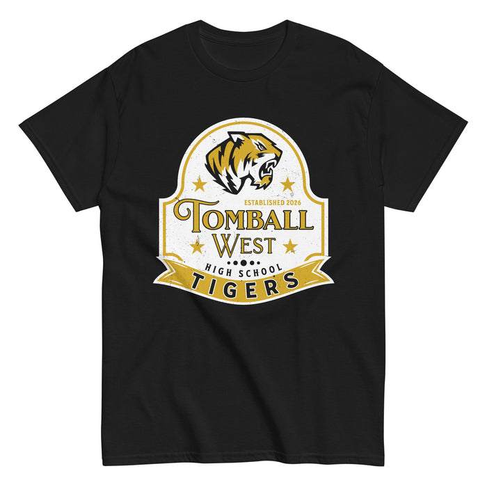 Tomball West High School Tigers Black Classic Unisex T-shirt 219
