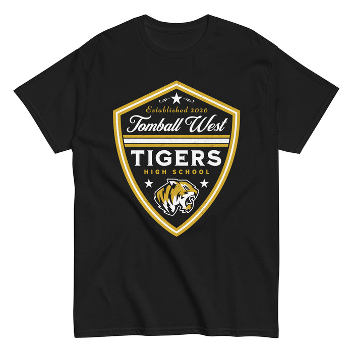 Tomball West High School Tigers Black Classic Unisex T-shirt 225