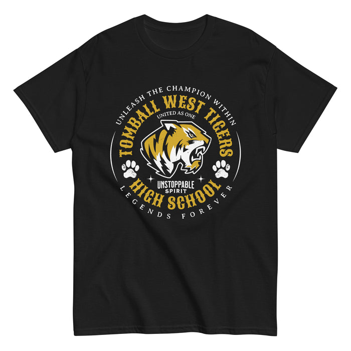 Tomball West High School Tigers Black Classic Unisex T-shirt 214