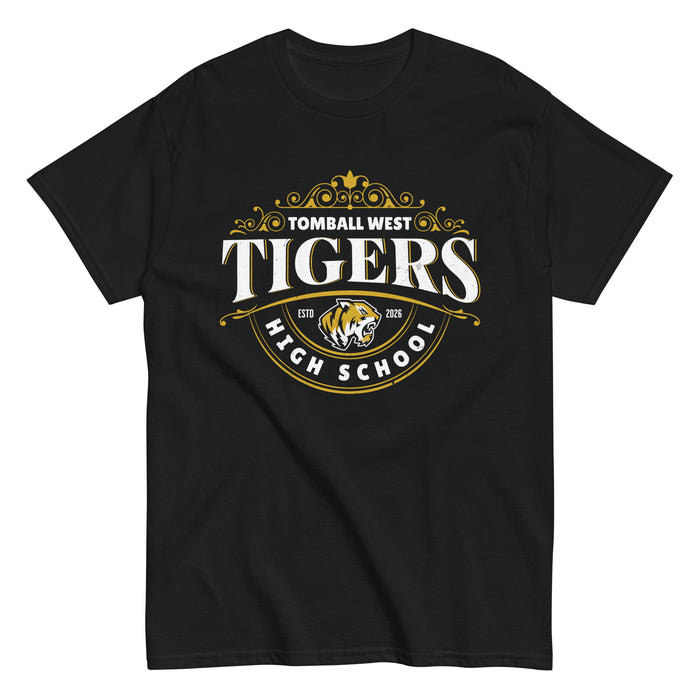 Tomball West High School Tigers Black Classic Unisex T-shirt 211