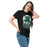 Woman wearing Reagan High School Rattlers Black Classic Unisex T-shirt 202