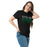 Woman wearing Spring High School Lions Black Classic Unisex T-shirt 024