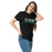 Woman wearing Spring High School Lions Black Classic Unisex T-shirt 049