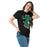 Woman wearing Spring High School Lions Black Classic Unisex T-shirt 204