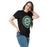 Woman wearing Spring High School Lions Black Classic Unisex T-shirt 216