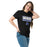Woman wearing Dekaney High School Wildcats Black Classic Unisex T-shirt 049