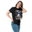 Woman wearing Hebron High School Hawks Black Classic Unisex T-shirt 205