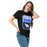 Woman wearing New Caney High School Eagles Black Classic Unisex T-shirt 001