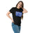 Woman wearing New Caney High School Eagles Black Classic Unisex T-shirt 098