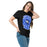 Woman wearing New Caney High School Eagles Black Classic Unisex T-shirt 207