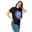 Woman wearing New Caney High School Eagles Black Classic Unisex T-shirt 216