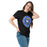 Woman wearing New Caney High School Eagles Black Classic Unisex T-shirt 224