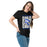 Woman wearing New Caney High School Eagles Black Classic Unisex T-shirt 223